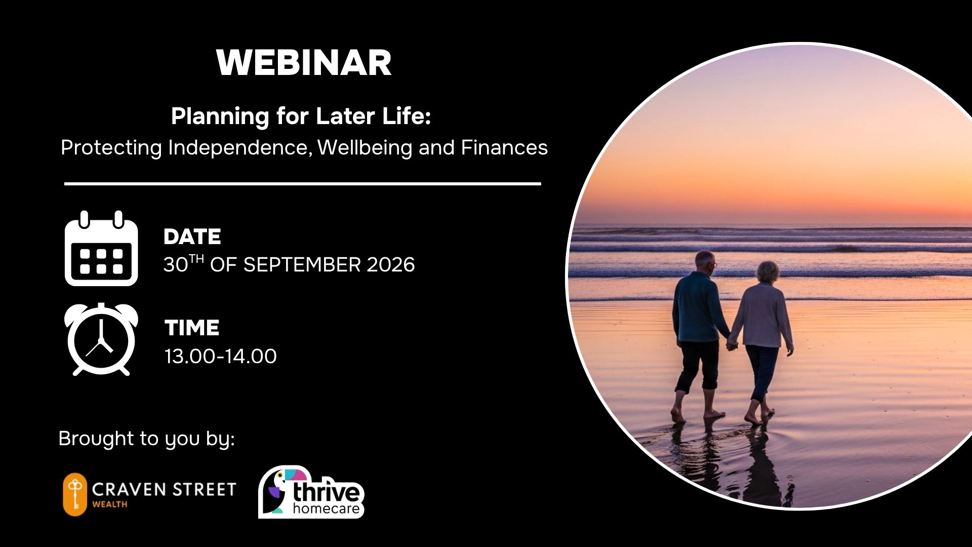 A free webinar for later life advice